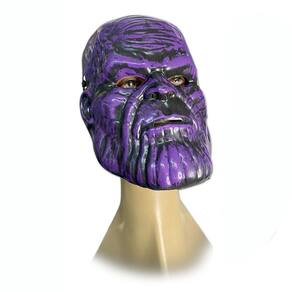 Máscara Thanos Vingadores Roxa Plástico C/Elástico Halloween