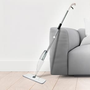 Mop Spray Gatilho Giratório Limpeza Rápida Lavável Pisos