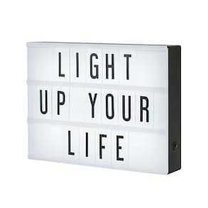 Luminaria Letreiro Led Quadro Painel 90 Letras Numeros