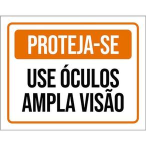 Kit 10 Placas Proteja-Se Use Óculos Amplia Visão 36X46