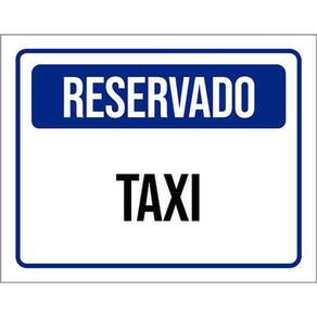 Kit 3 Placas De Reservado Taxi 36X46