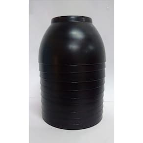 Jogo 10 Pratos Quadrados 10 Cumbucas 400Ml Preta -Oferta