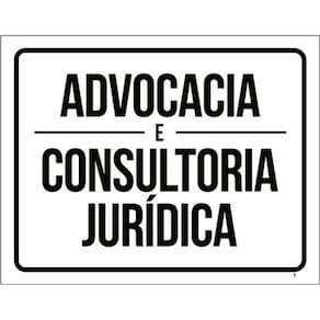 Placa Sinalização - Advocacia E Consultoria Jurídica 36X46