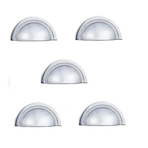 Kit 5 Puxador Shell Zen 64Mm Cromado Zp4318.1