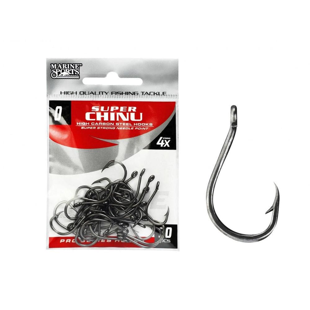 Anzol Chinu Super Strong Nº9 Black Nickel Marine Sports 30Un
