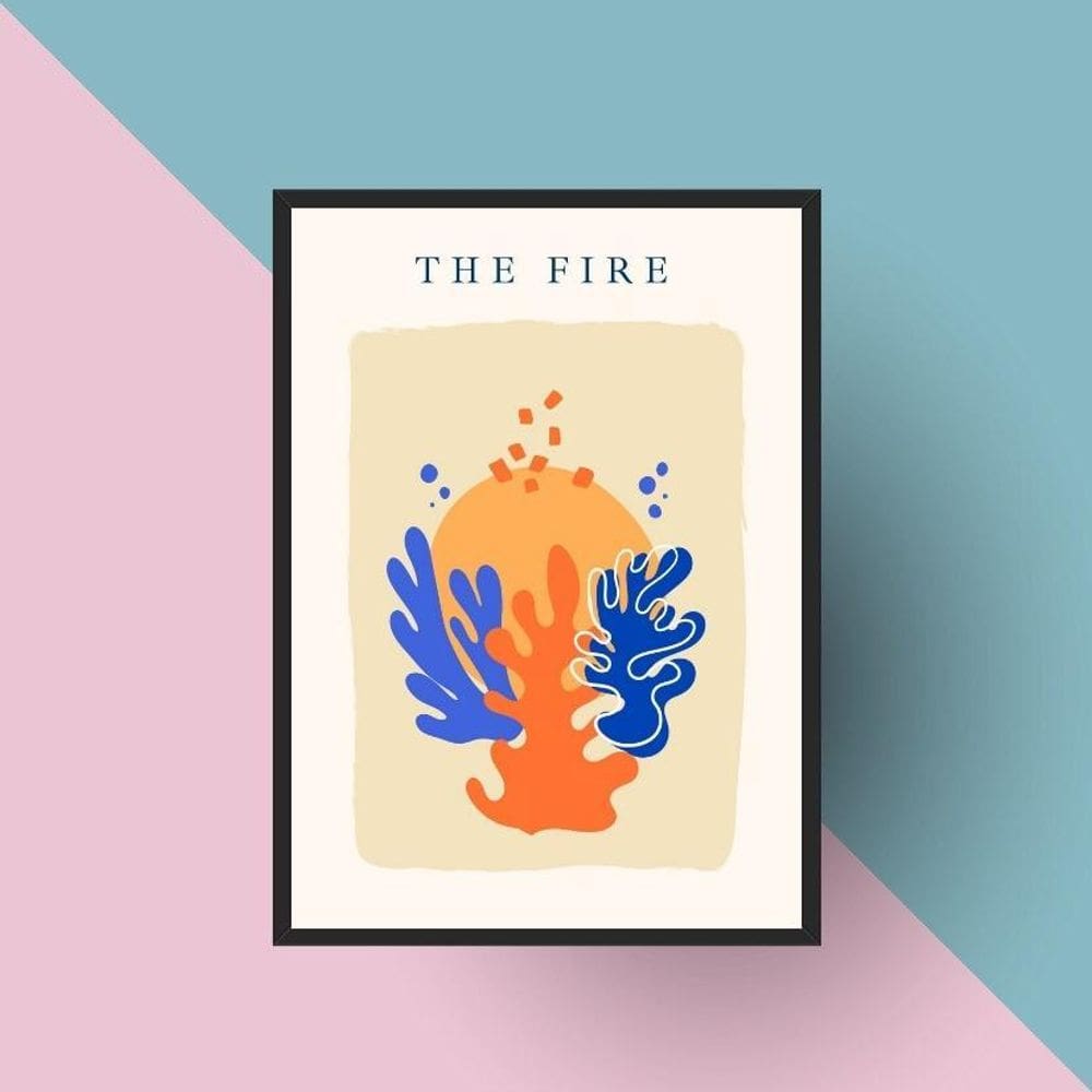 Quadro Arte Matisse The Fire 24X18Cm - Com Vidro