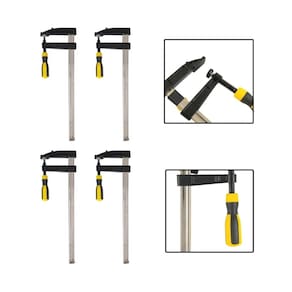 Kit 4 Grampos Carpinteiro Tipo F Sargento 200X50Mm 8 Pol