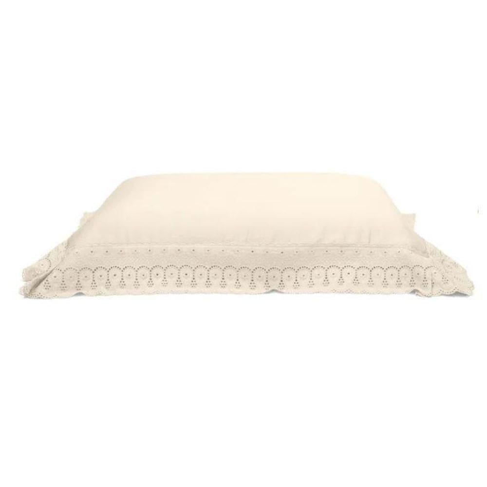 Fronha Avulsa Cristal Com Renda 300 Fios 50 X 90 Buettner