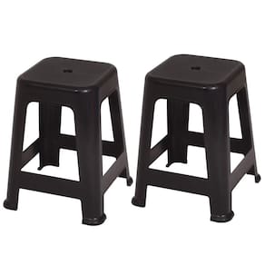 Kit 2 Banquetas Banco Plástica Mor 120Kg Reforçada - Branco