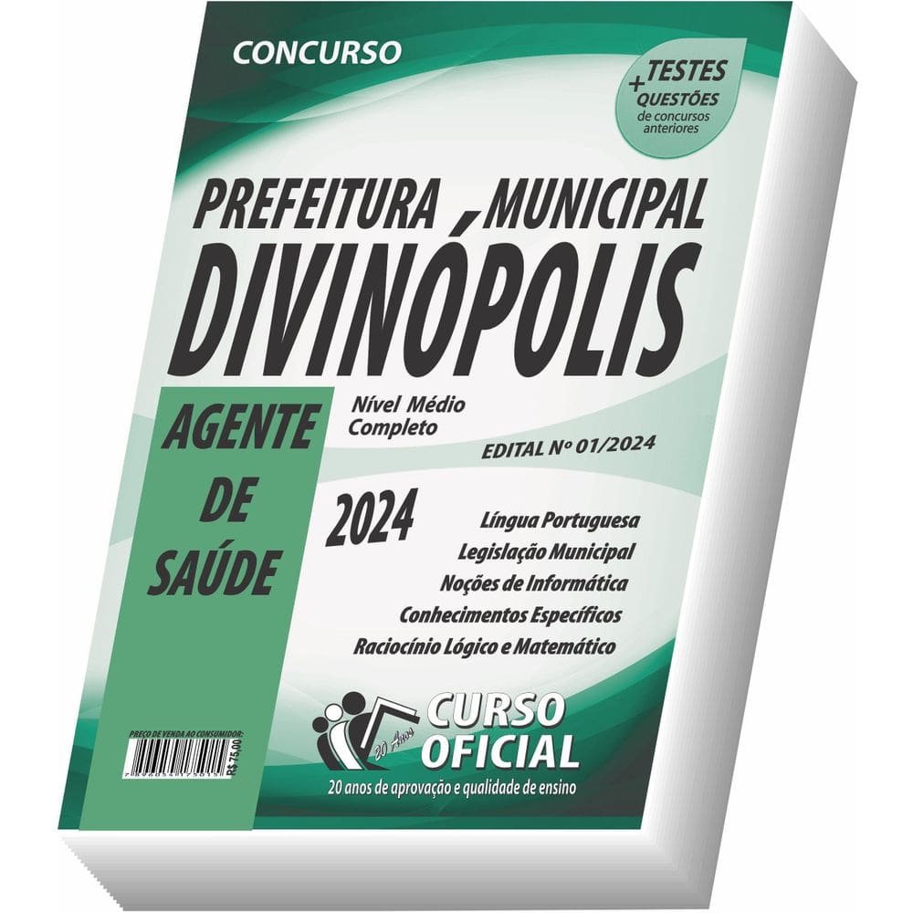 Apostila Prefeitura De Divinópolis - Mg - Agente De Saúde