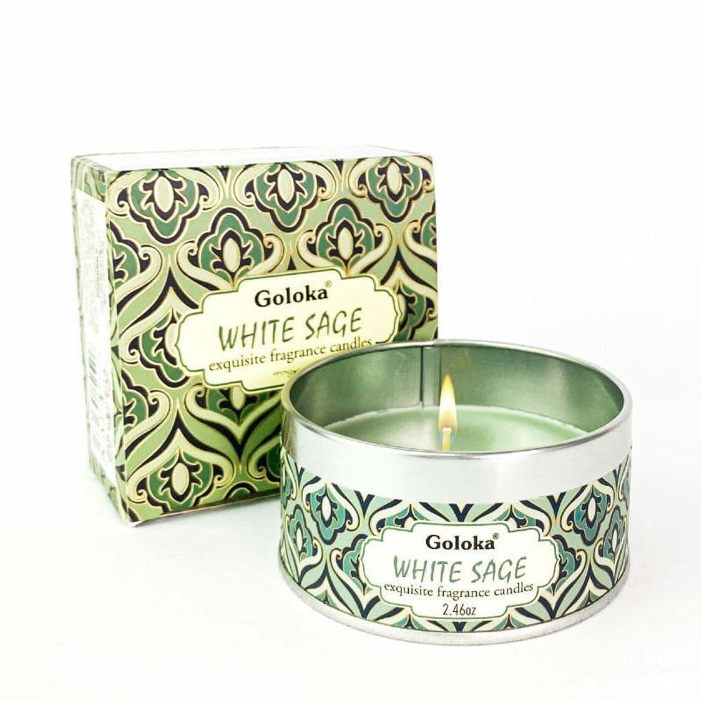 Vela Aromática Lata Indiana Goloka Vegano - Escolha O Aroma