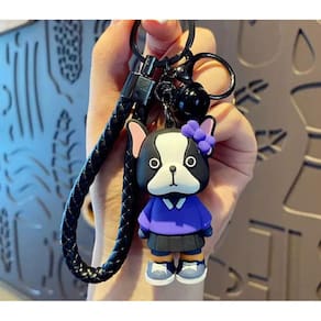 Chaveiro Pingente Cachorrinha Colegial Resina 6cm