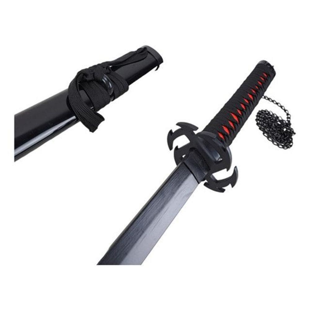 Katana Cosplay Tensa Zangetsu Evolution Bleach Lâmina Bambu