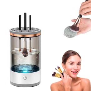 Limpador Automático Recarregável Para Pincéis De Maquiagem