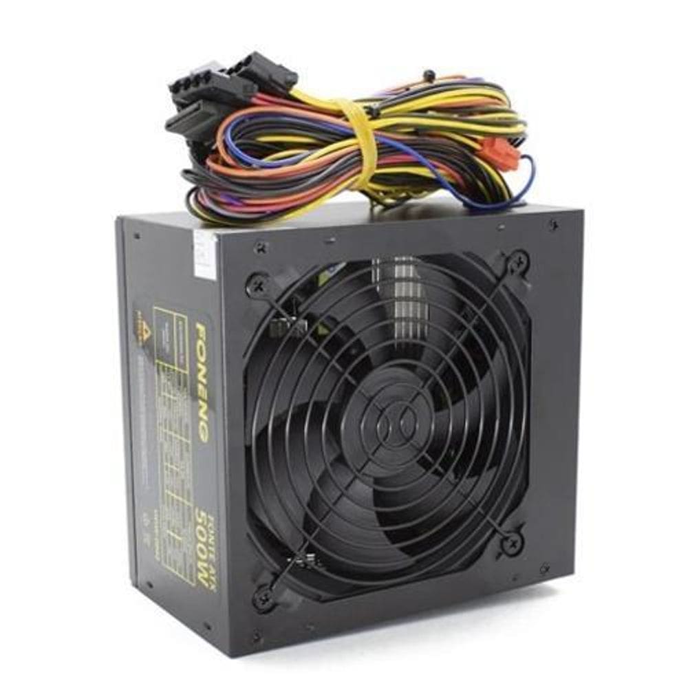Fonte Atx 500W Reais Bivolt Cooler De 120Mm Hdw