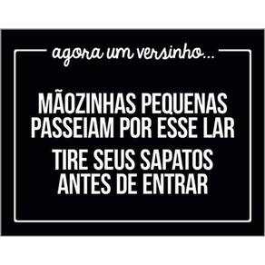 Kit 3 Placas Mãozinhas Pequenas Versinho Passeiam 36X46