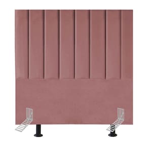 Cabeceira Estofada Cama Solteiro Box 100 cm Luísa Veludo E Frame