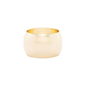 Jogo De Porta Guardanapos Em Aço Circle Com 4 Peças Lyor Dourado