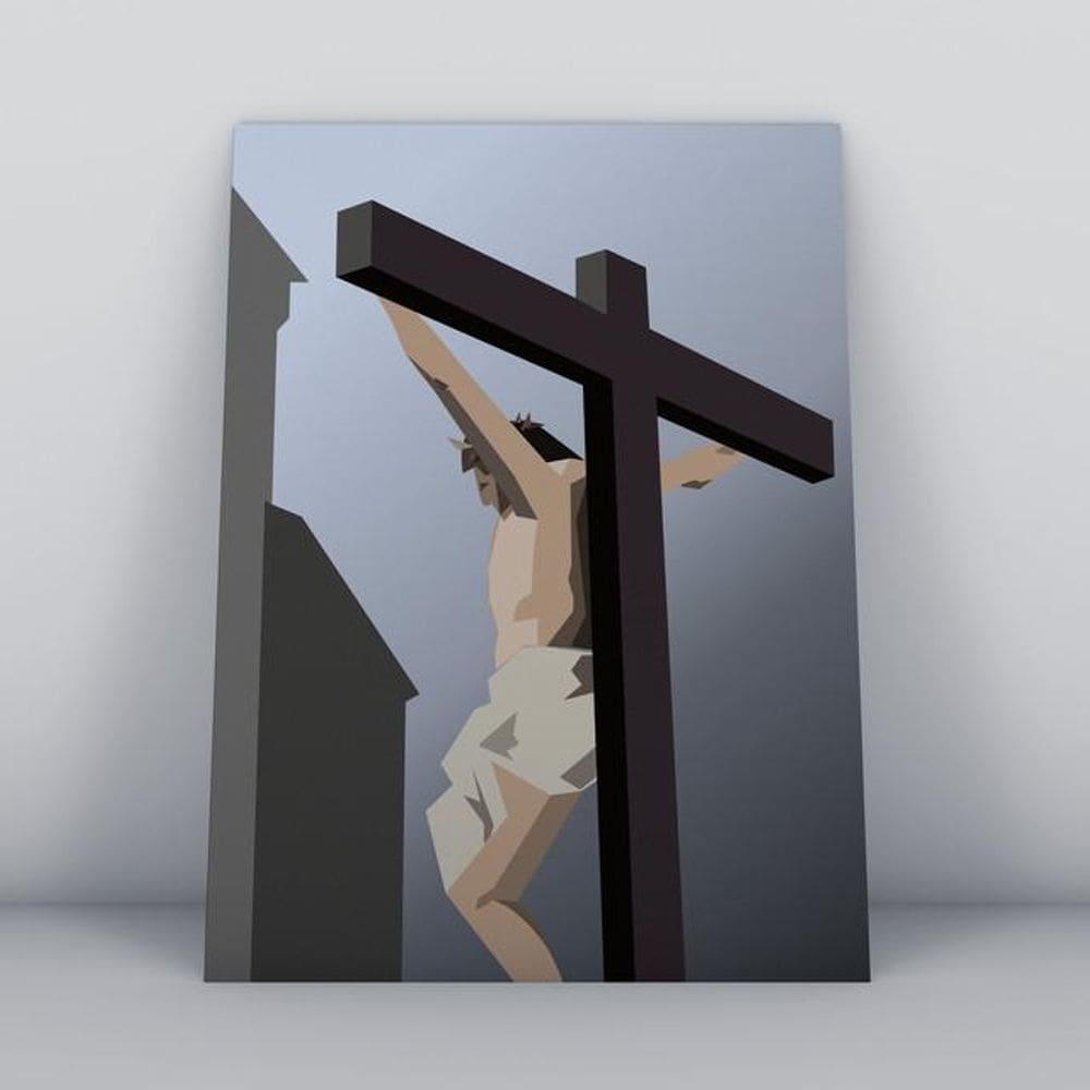 Quadros TAC Religião Cristã 018 - MDF 20x30cm - Colorido