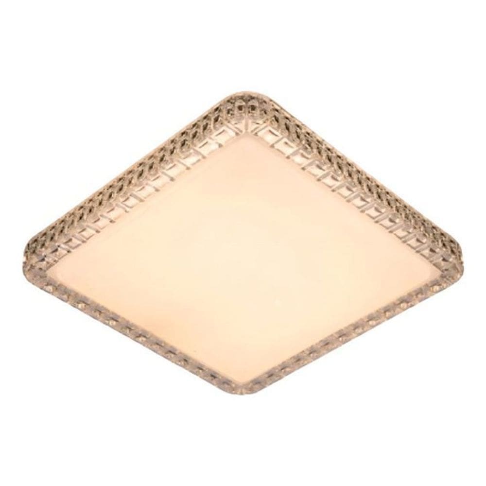 Lustre Plafon Sobrepor Led Efeito Estrelado 45X45Cm 3 Cores