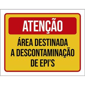 Kit 3 Placa Área Destinada Descontaminação Epi 36X46