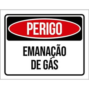 Kit 5 Placas De Perigo Emanação De Gás 36X46