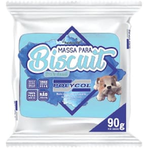 Massa De Porcelana Fria Biscuit 90G Azul Claro Cx Com 12