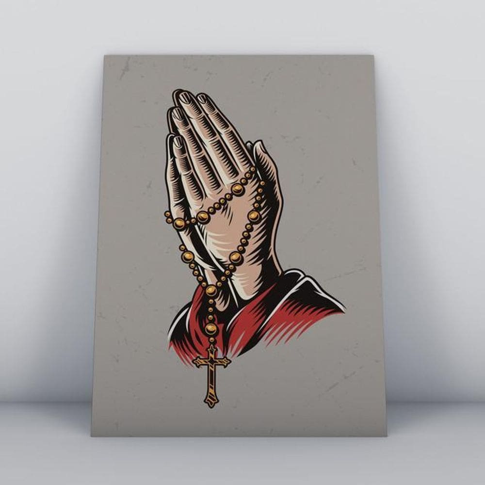 Quadros TAC Religião Cristã 029 - 20x30cm, MDF, Colorido