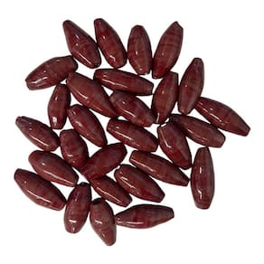 Kit 7 Firmas Azeitona 35X15Mm Murano Guias - Escolha A Cor