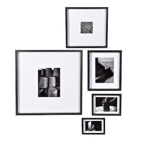 Kit De Quadros Em Mdf Tema Artesanato - 5Pcs Preto