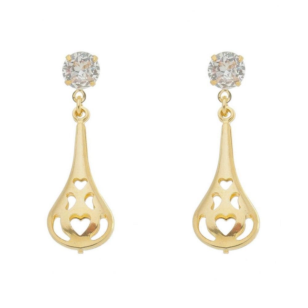 Brinco Gota Banhado A Ouro 18K
