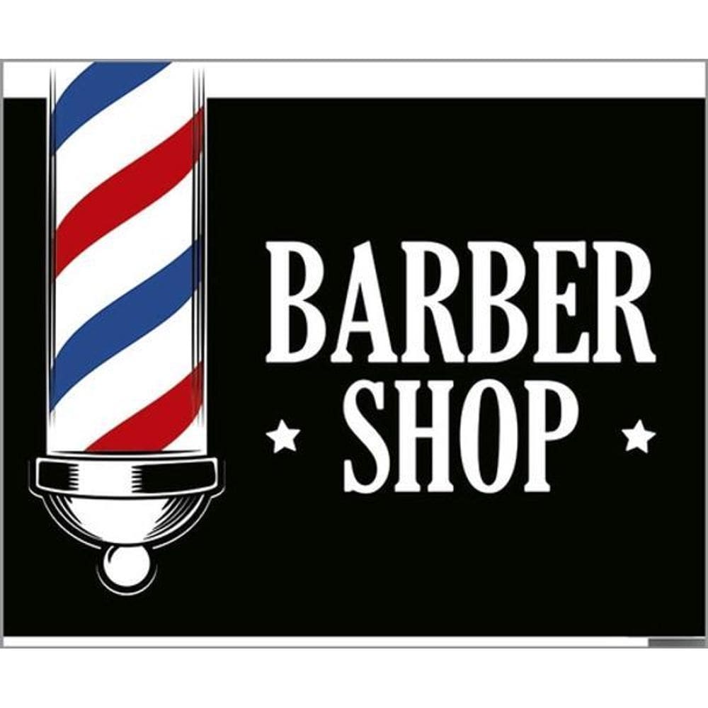 Kit 3 Placas Barber Shop 36X46