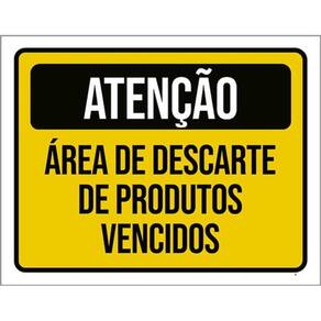 Kit 3 Placa Área Descarte Produtos Vencidos 36X46