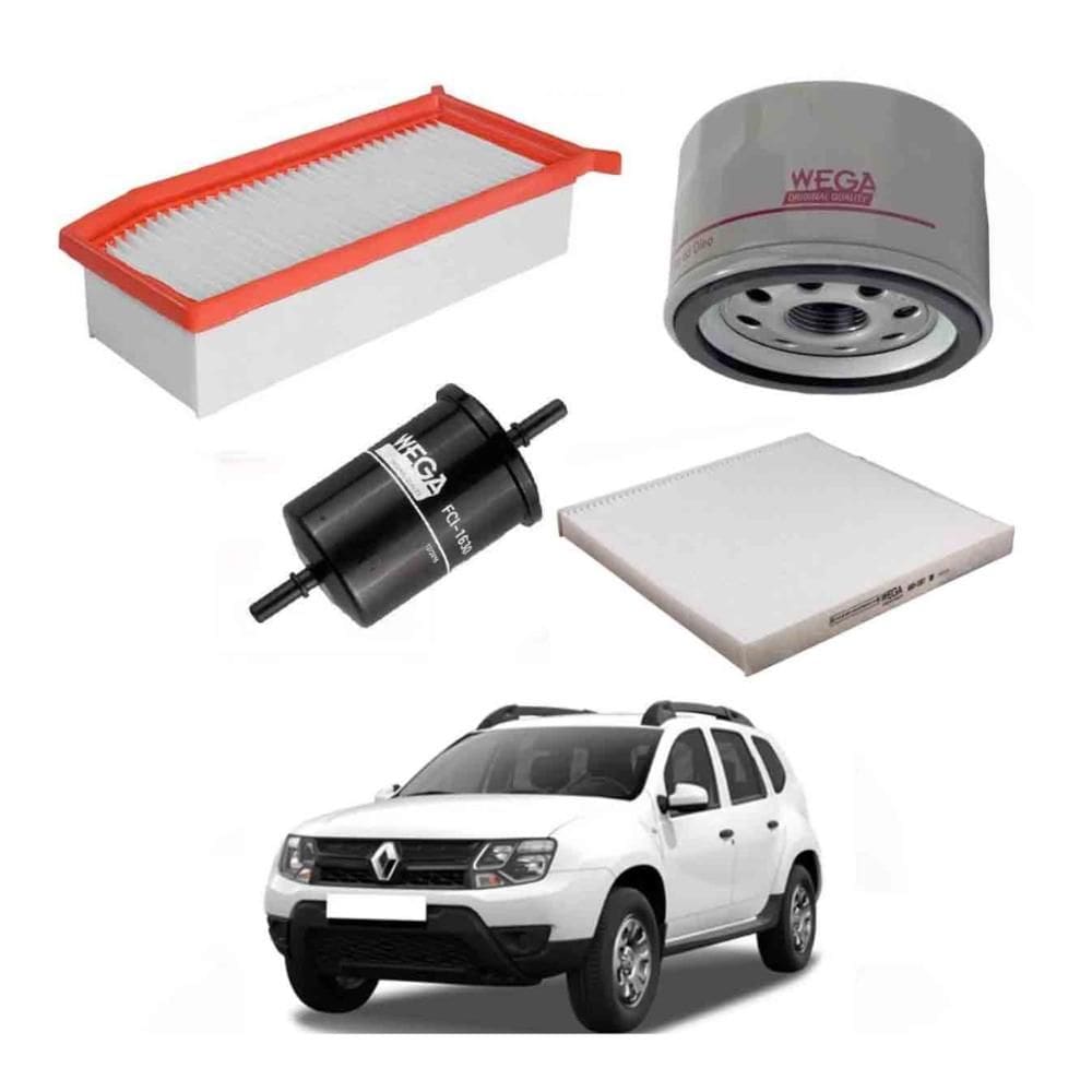 Kit Filtros Óleo Renault  Duster 2016 A 2020 WKL261 Wega