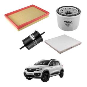Kit Filtros Óleo Renault Kwid 2017 A 2024 WKL262 Wega