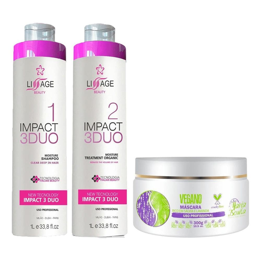 Kit Progressiva Italiana Orgânica Selagem Profissional