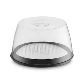 Queijeira Porta Queijo Com Tampa Cozinha Gourmet Uz Preto