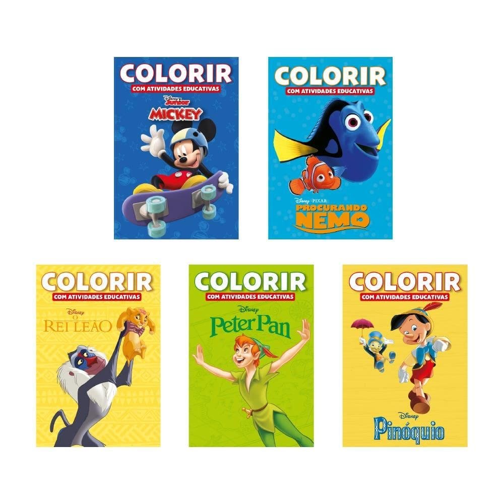 Kit: Disney Colorir Atividades Educativas