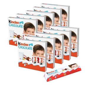 40 Chocolate, 10 Pacotes De 4 Barrinhas Kinder