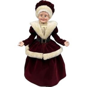 Mamãe Noel Vinho Tradicional Decoração Para Natal 45Cm