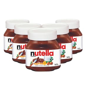 Creme De Avelã, 5 Potes De 140G Nutella