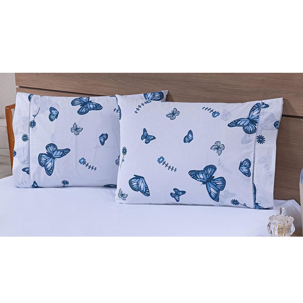 Kit 06 Fronhas Avulsas 80X60Cm Percal 100% Algodão 180 Fios