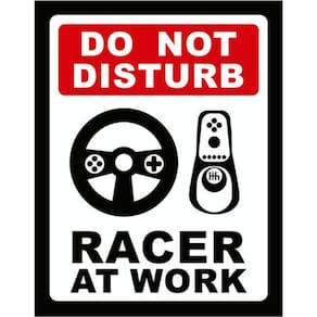 Kit 10 Placas Do Not Disturb Racer At Work 36X46