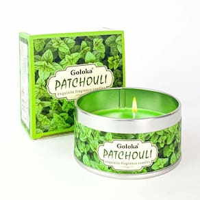 Vela Aromática Lata Indiana Goloka Vegano - Escolha O Aroma