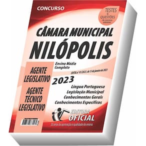 Apostila Câmara De Nilópolis Rj - Agente Técnico Legislativo