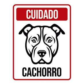 Kit 10 Placas Cuidado Cachorro Vertical Pb 36X46
