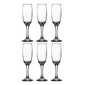 Conjunto 6 Taças Champanhe Vidro Lira 210Ml Class Home