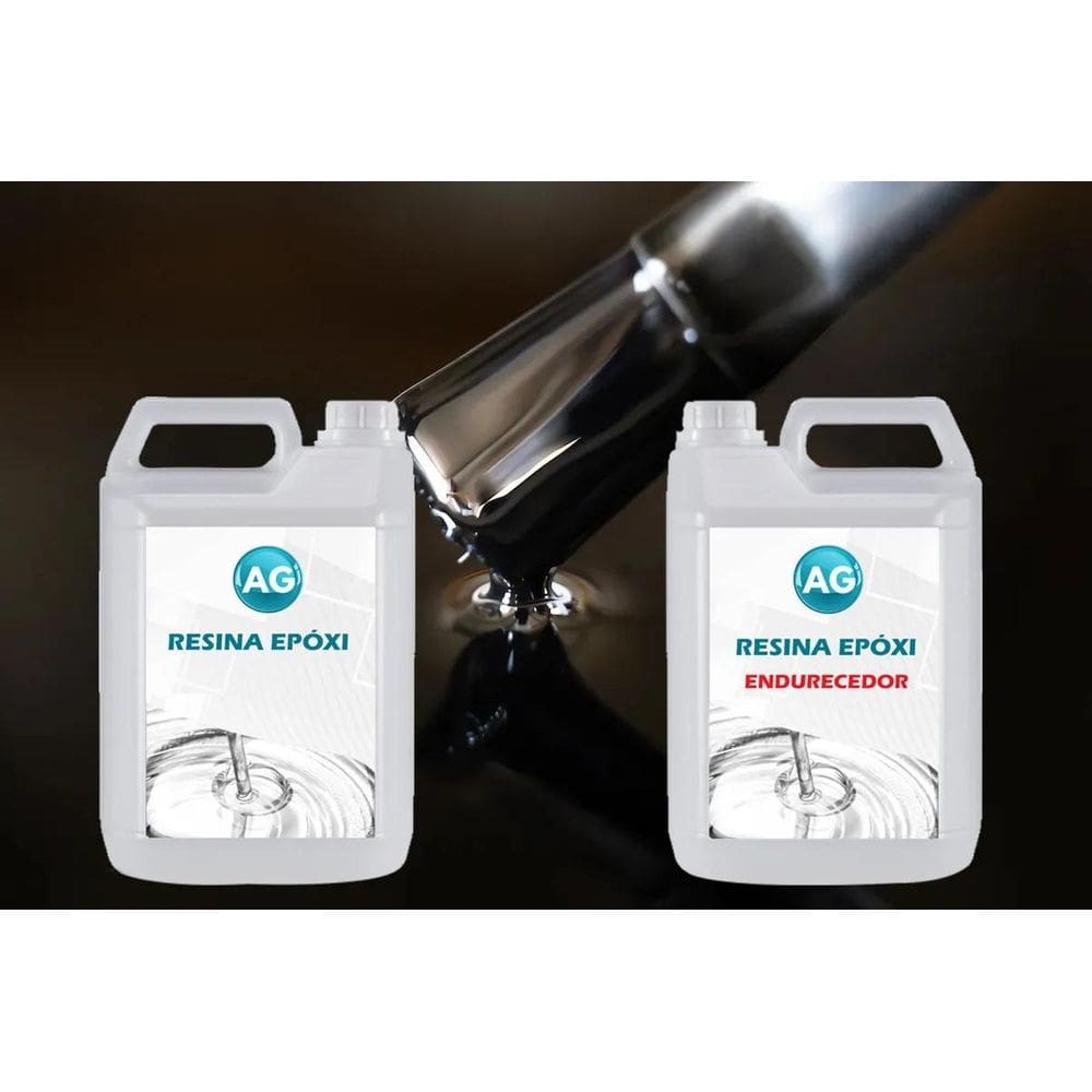 Resina Epóxi 1Kg + Cor Sólida Preto Jato Ral9005 Ag Alta Esp