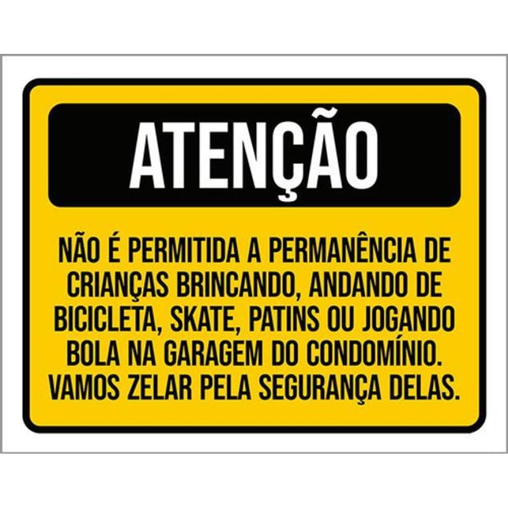 Kit 5 Placas Não Permitida Permanência Bola 36X46