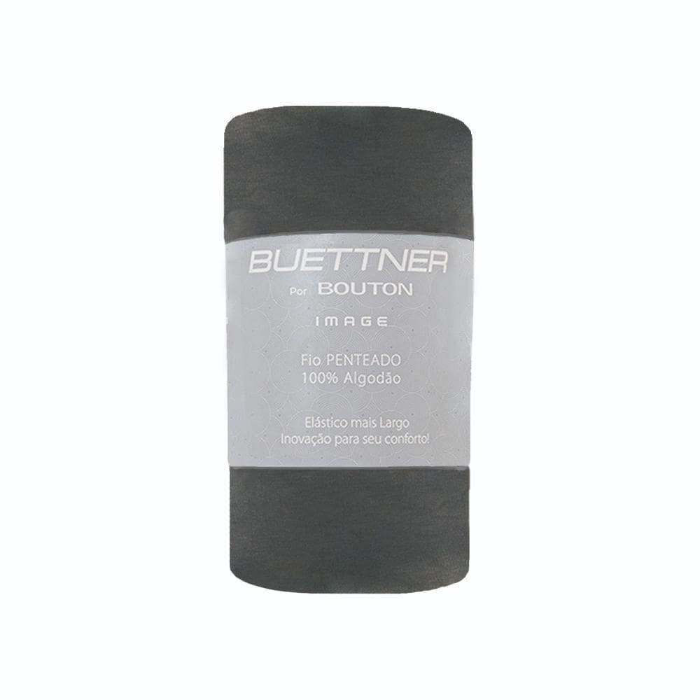 Lençol Avulso King Size Bouton Malha Preto